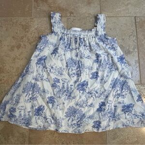Sky to Moon Women’s Blue and White Mini Dress- New With Tags